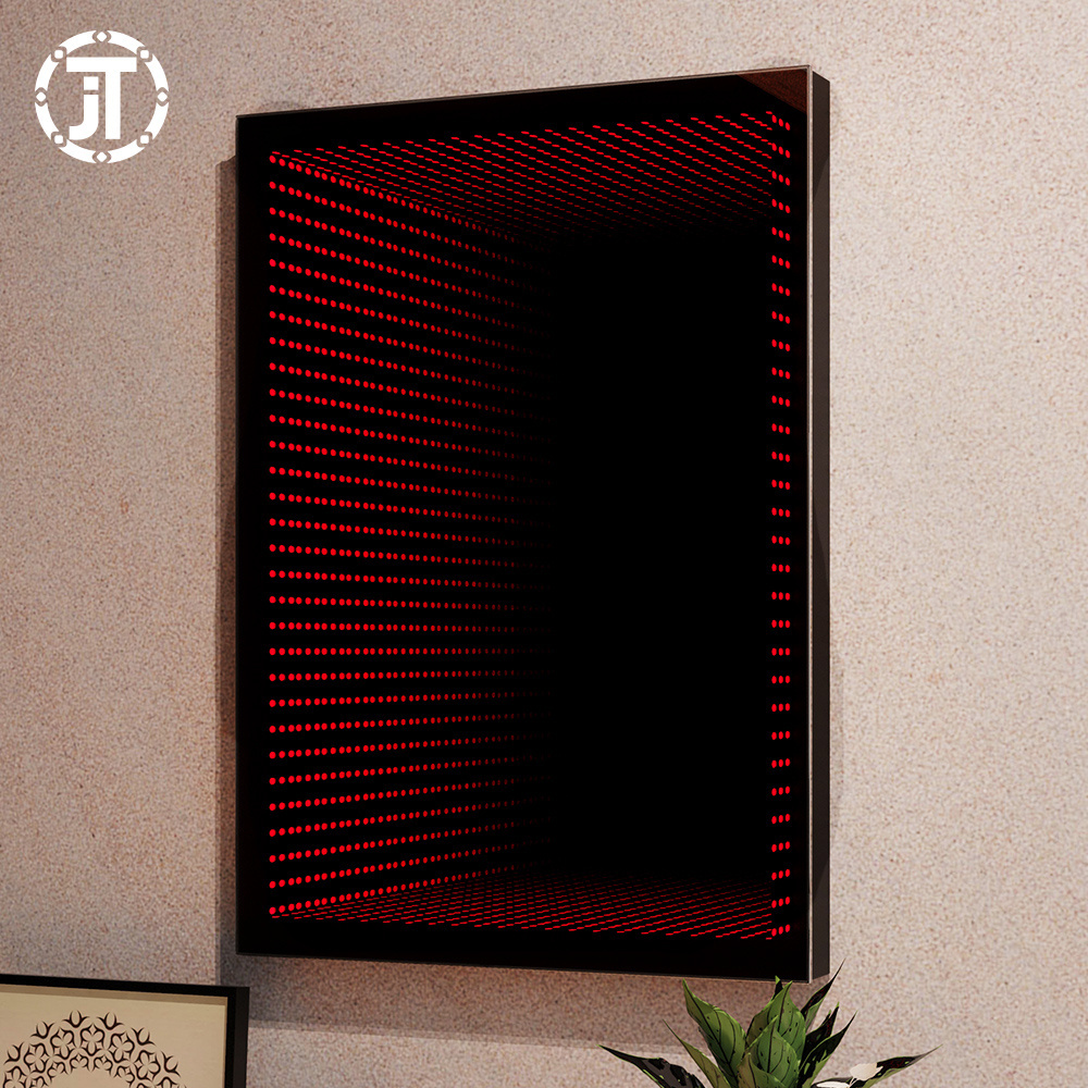 Decorative Tunnel Infinity Mirror for Ceiling RGB Led Lighted Magic 3D Wall Mounted Lighted Mirror Illuminated Wall Hanging 220v