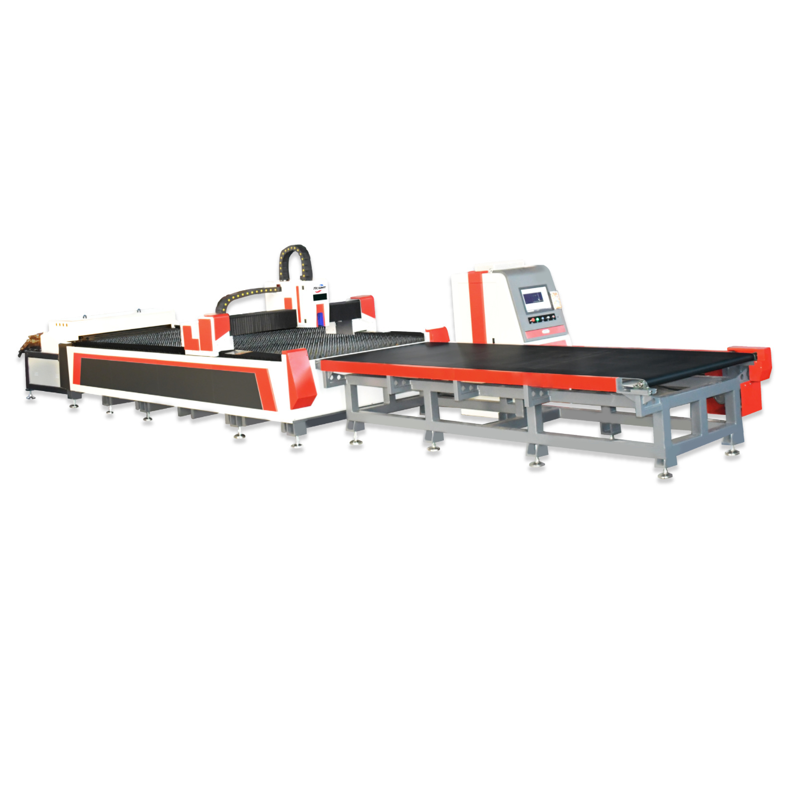 3015 4015 6015 4020 6020 Coil Leveling Geared Feeding Fiber Laser Cutting Collection Station Production Line