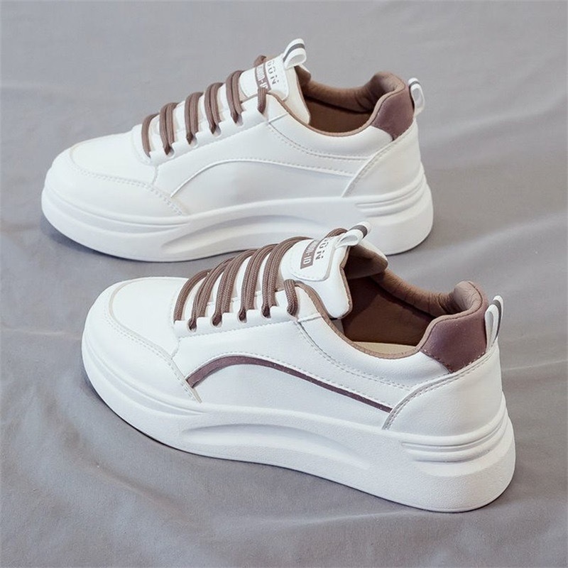 New Design soft Autumn White Shoes woman girl Shoes Casual simple style Wild Student Shoes