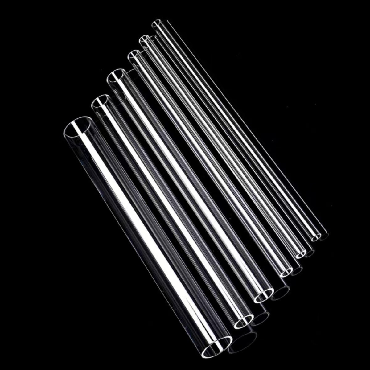 High Quality Glass Tube For Water Smoking Pipe Customised high temperature resistant Quartz Tubes