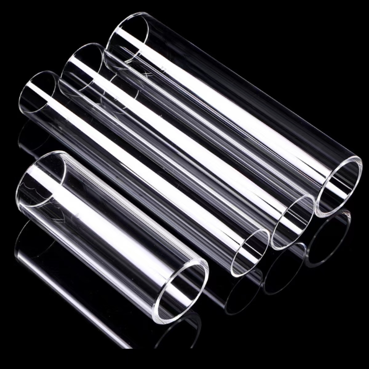 factory High Temperature clear Quartz Glass Tube OD12mm 1219mm length dehydroxylated Quartz Pipe