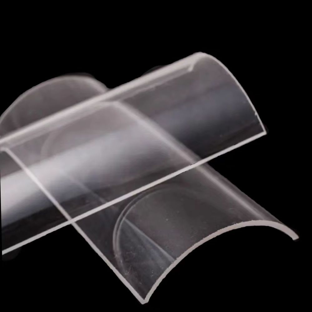 Factory Quartz Glass Sheets Fused Quartz Glass Sheets Curved Quartz Glass Plate