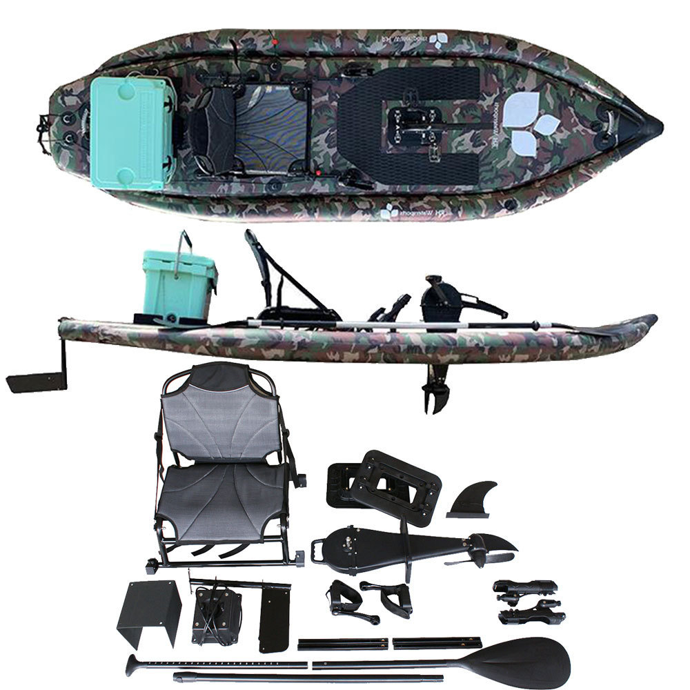 GeeTone Wholesale thickened three-person PVC inflatable boat, fishing boat, rubber boat, kayak