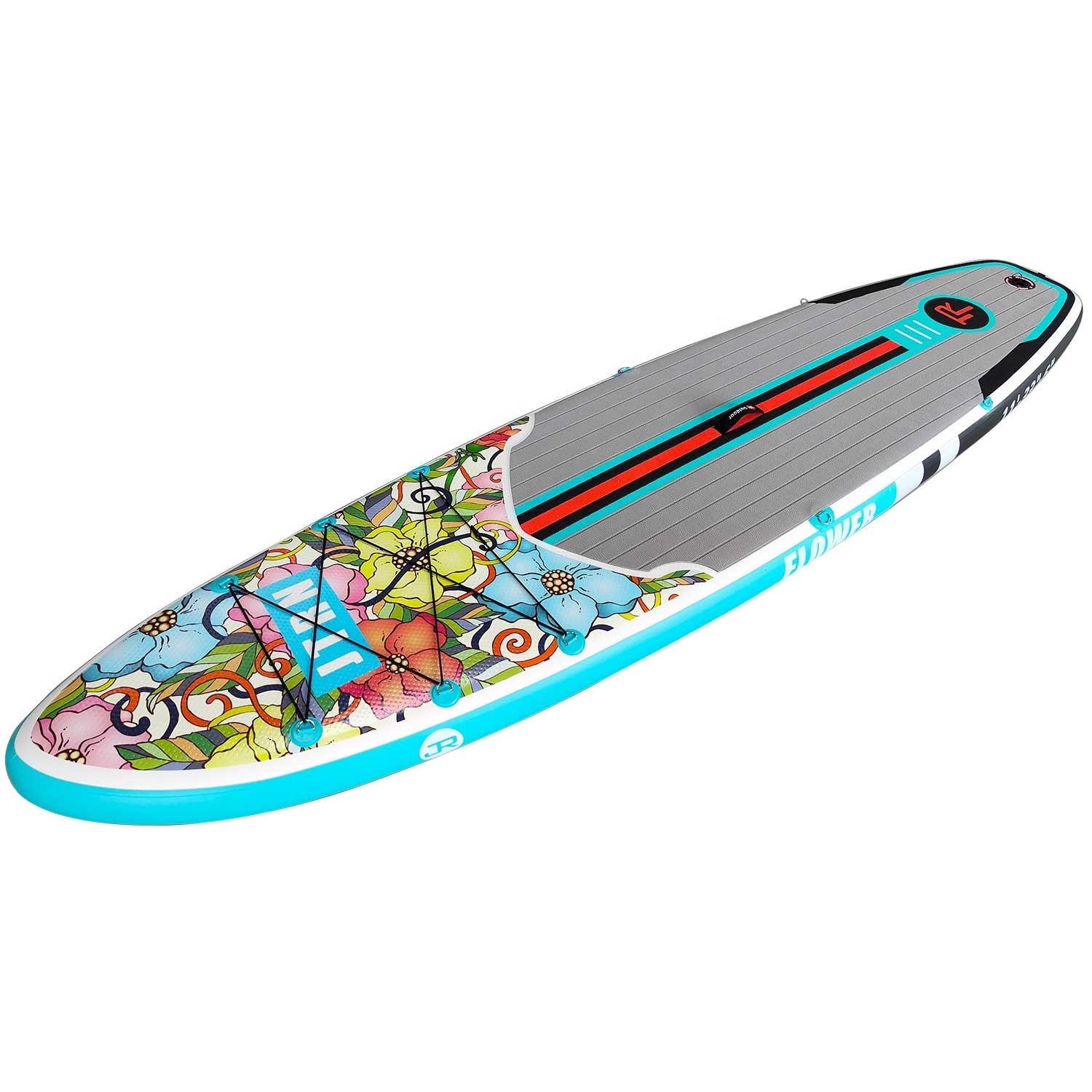 Geetone flower design 11 feet inflatable SUP stand up paddle boards set Pedal Gonflable ISUP surfboard