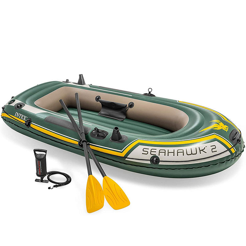 INTEX Seahawk 2 68347 Rowing Boats Inflatable 2 Person PVC Fishing Boat 7'9