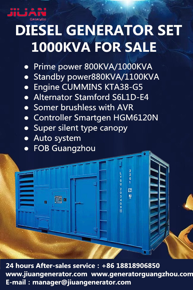 1MW 1000KW 1 megapower 1250KVA standby power 1250kva diesel generator price big generators 1250kva diesel generator