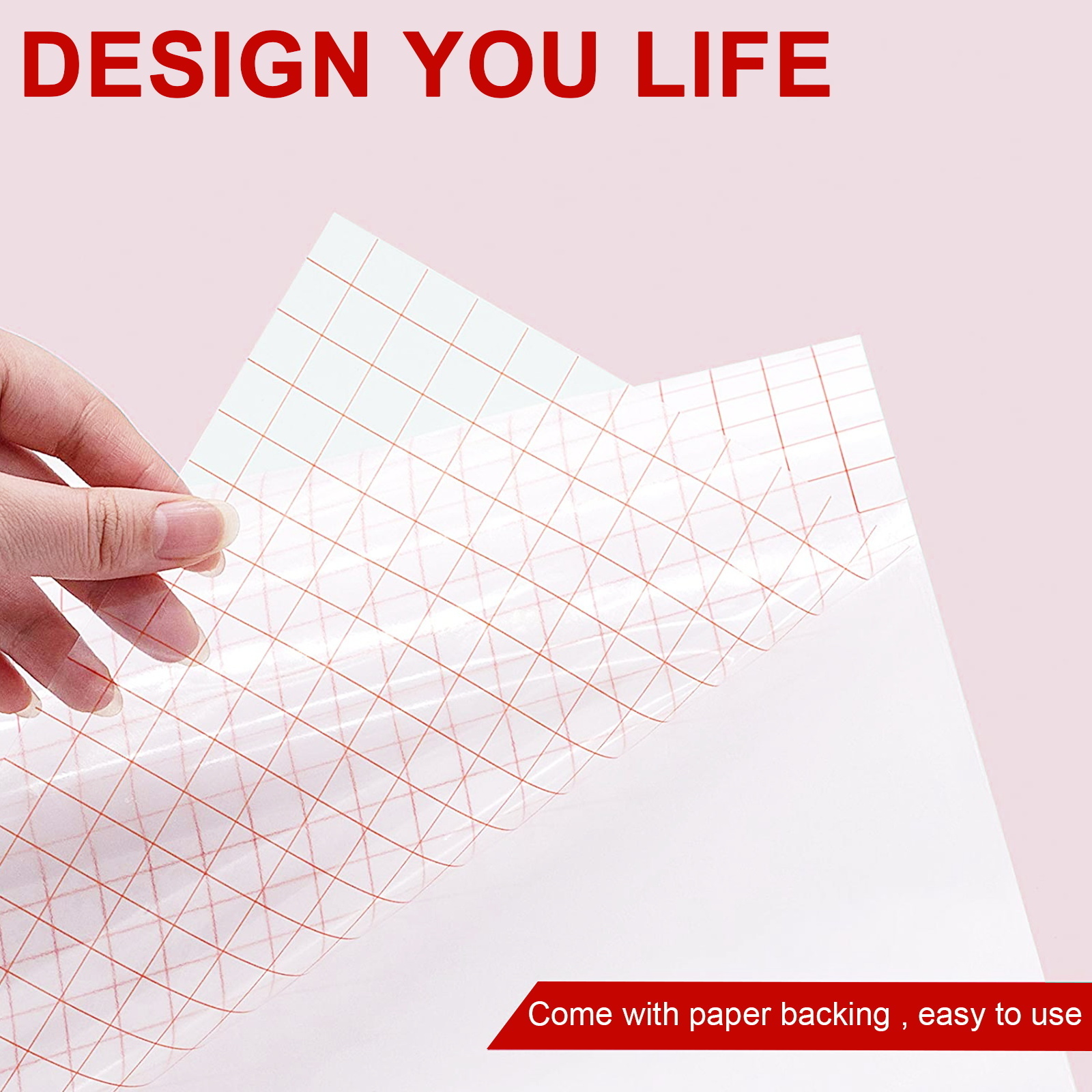 High Tack grid Clear transfer tape for vinyl PET Transfer Application Film