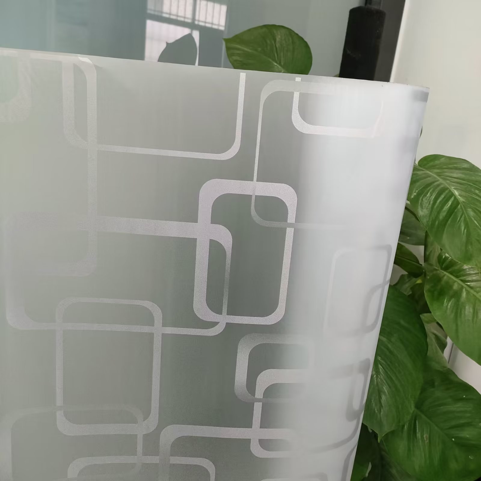 Glass Decorative Wallpaper Frosted Glass Mirror Sticker adhesive glass sticker stained office decoration