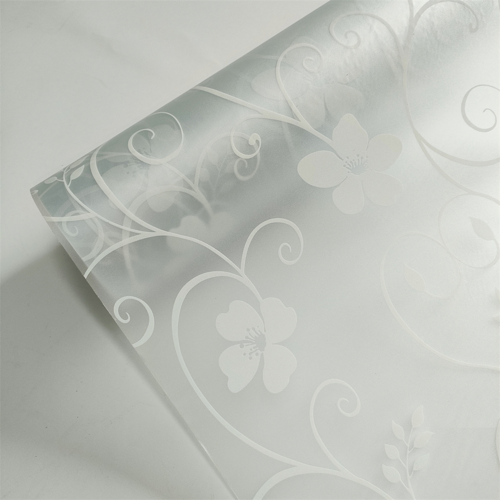 guangzhou warehouse frosted sticker for glassfrosted glass sticker flowers glass stickers