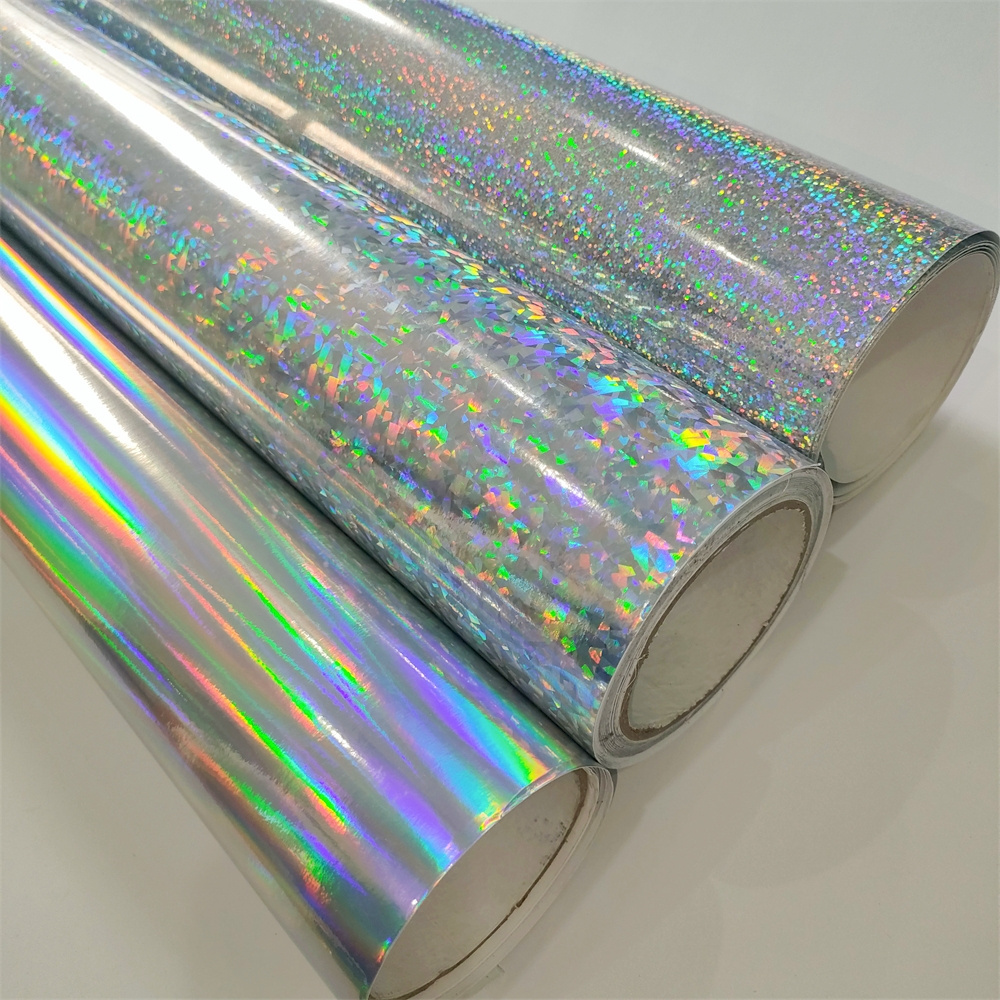 Glossy Shiny Chameleon PVC printable PET Self Adhesive Vinyl Holographic Sticker Paper Film Roll