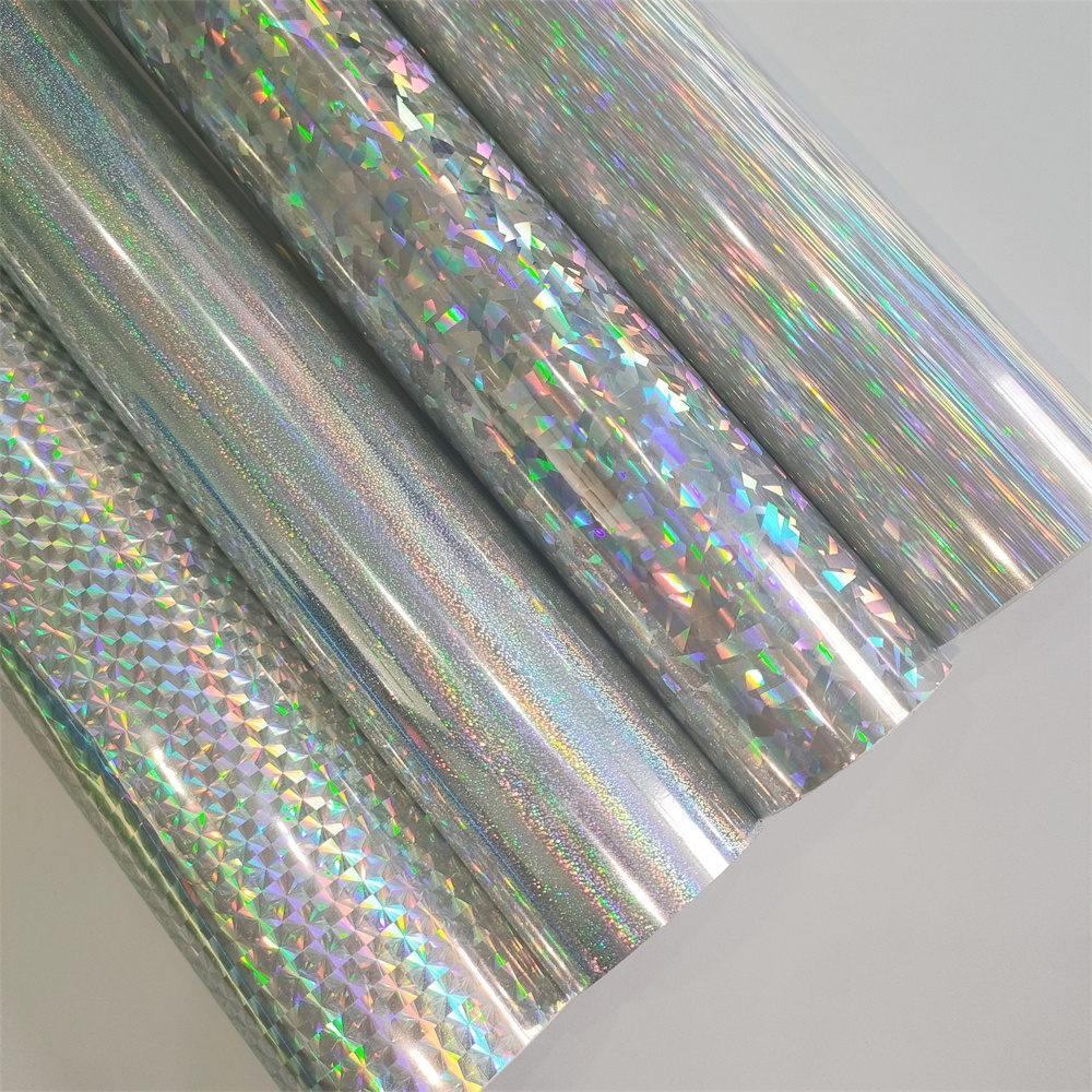 Glossy Shiny Chameleon PVC printable PET Self Adhesive Vinyl Holographic Sticker Paper Film Roll