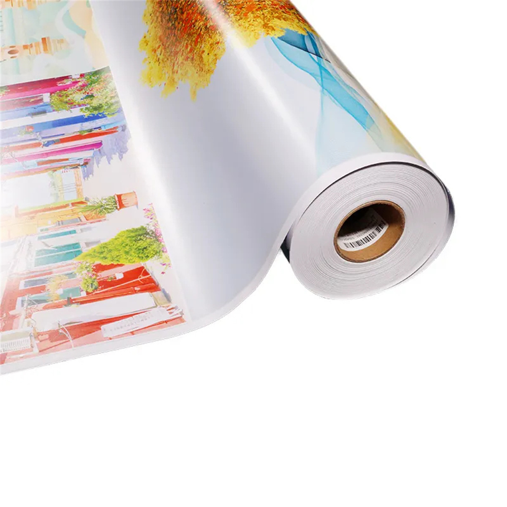 Guangzhou Factory Wholesale New Designs High quality self adhesive vinyl rolls for digital printing eco solvent printing vinyl