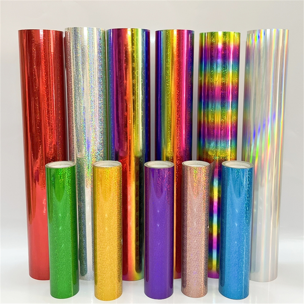 Glossy Shiny Chameleon PVC printable PET Self Adhesive Vinyl Holographic Sticker Paper Film Roll