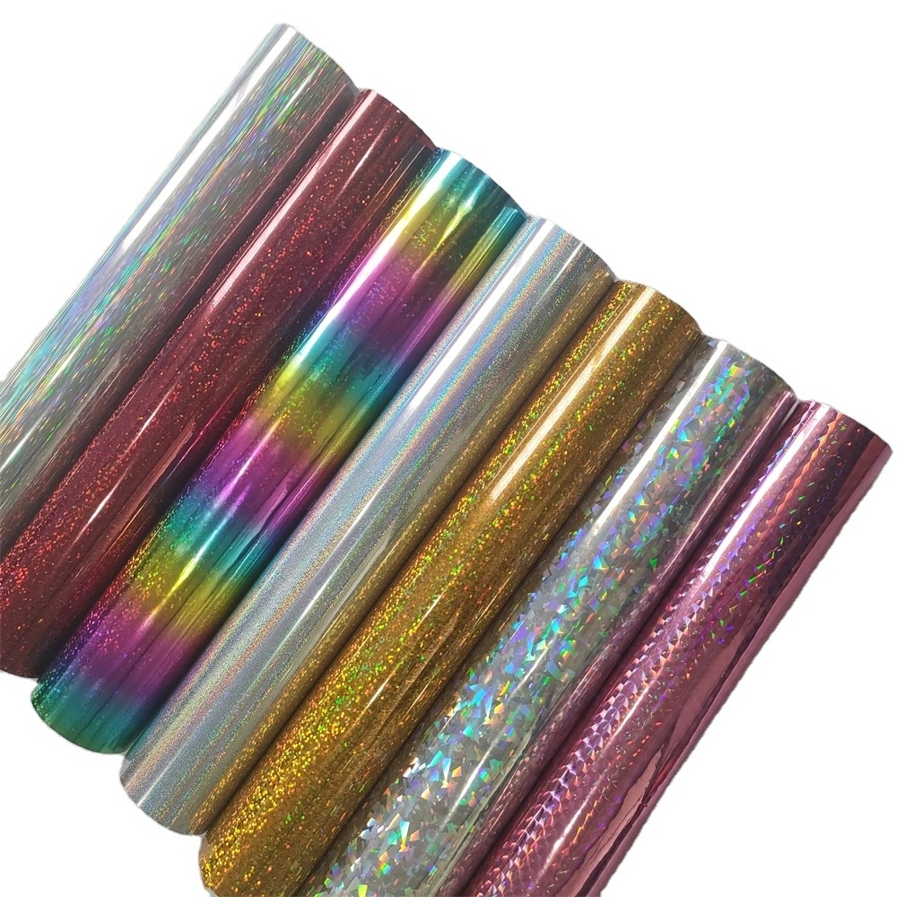 Glossy Shiny Chameleon PVC printable PET Self Adhesive Vinyl Holographic Sticker Paper Film Roll