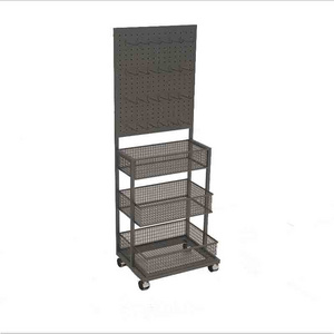 Movable promotional rack Store doorway storage rack Water cup umbrella metal paint display rack