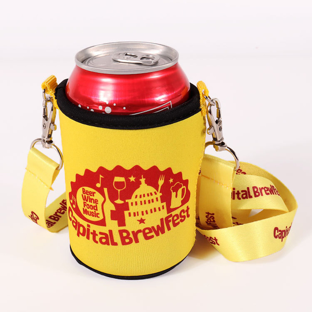 Specialty Custom Lanyard Bottle Koozies Cup Wine Glass Holder Lanyard Can Koozies Lanyard