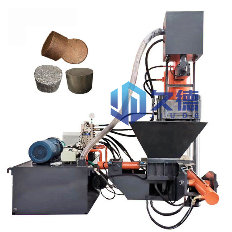 2024 Metal Chip Swarf Turnings Brequetting Press  Cast Iron Mini Aluminum Briquetting Metal Chips Briquette Press Machine