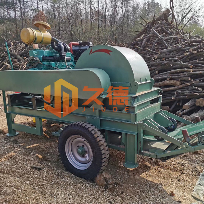 2024 New Electric Motor Dry And Wet Wood Sawdust Maker Gasoline Engine Tree Branch Large Wood Sawdust Making Machine