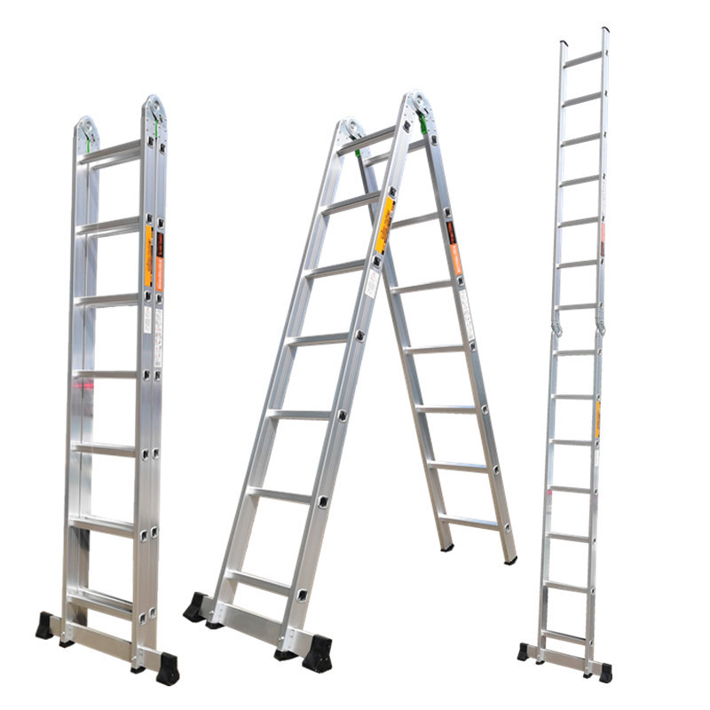 Lightweight Easy Portable Aluminum Folding Step Ladder With Small Connect Hinge