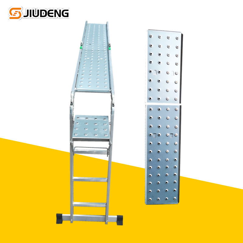 Multi-purpose Usage Scaffolding Feature Aluminum Work Platform Ladder