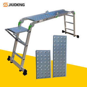 Multi-purpose Usage Scaffolding Feature Aluminum Work Platform Ladder