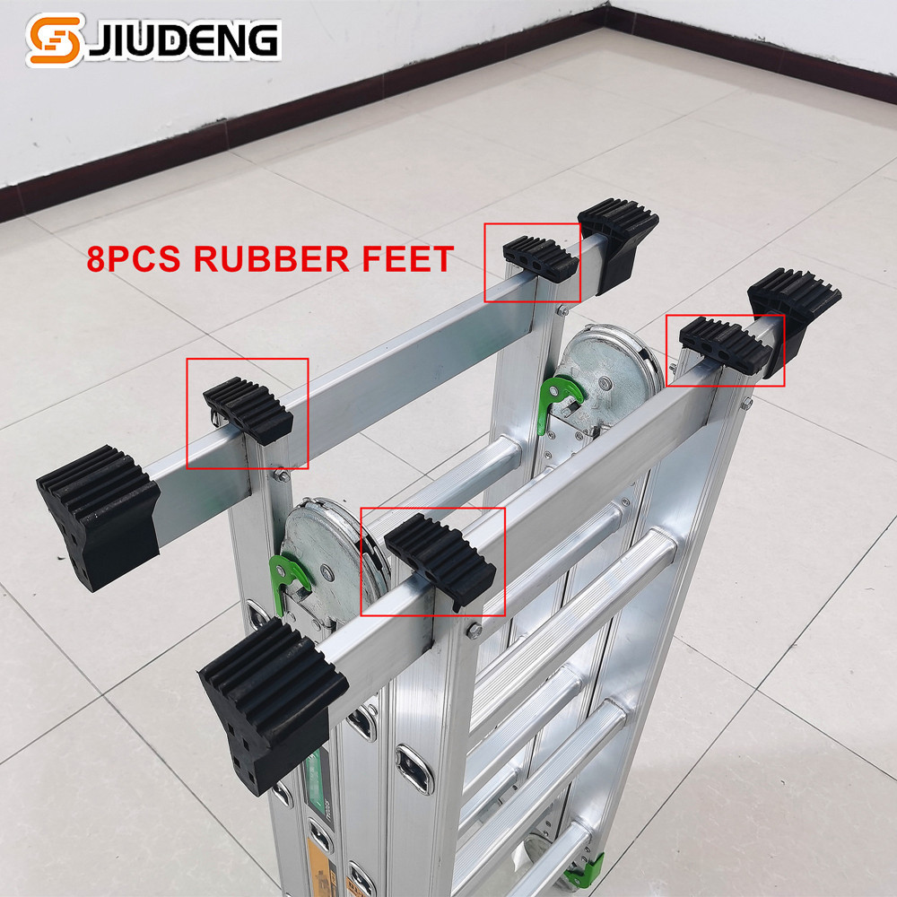 Aluminum folding multifunctional ladder large and small hinge folding aluminum stairs Climbing ladder Telescopic ladder