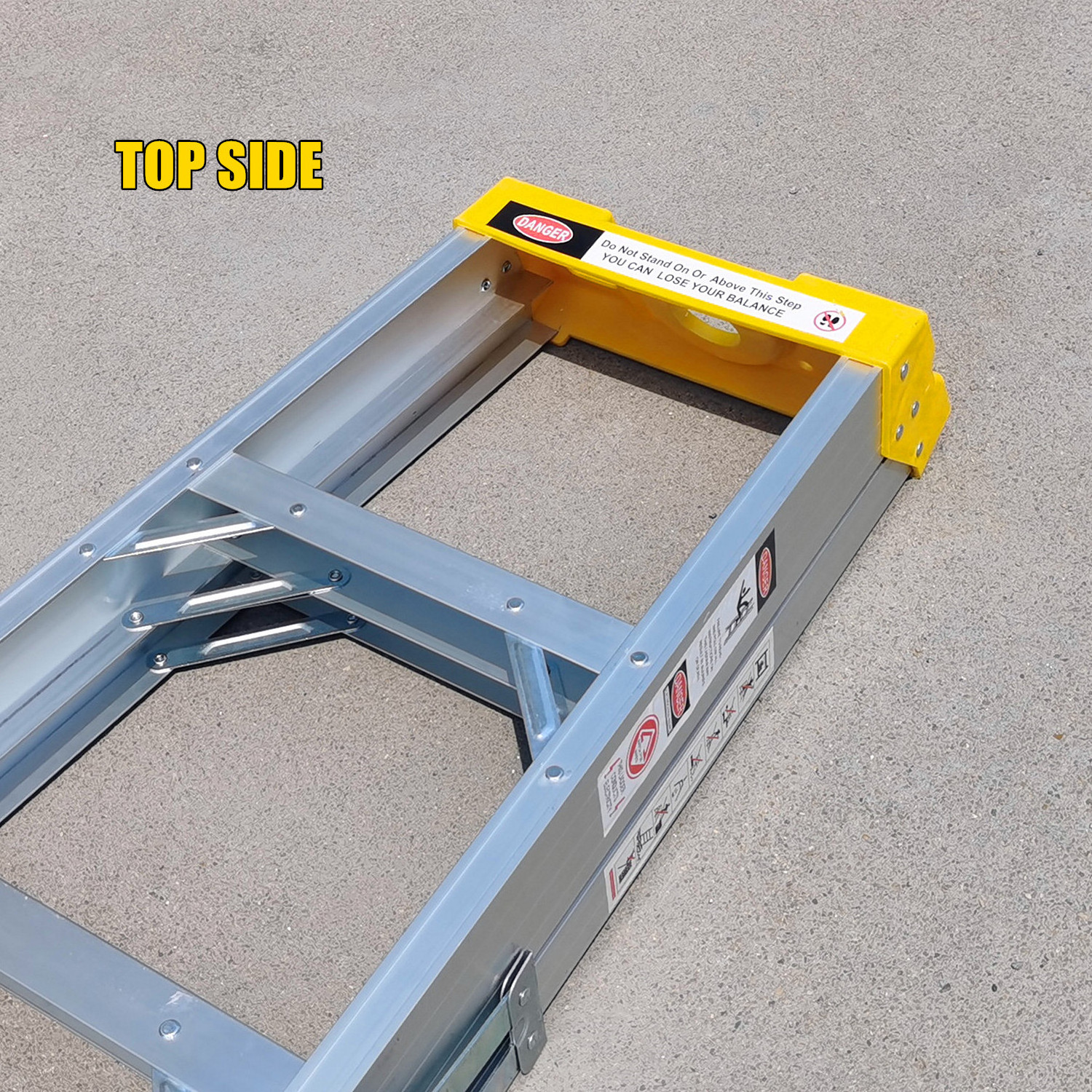 Top quality heavy duty mobile Aluminum Ladder reinforced ladder foldable adjustable telescopic step ladder