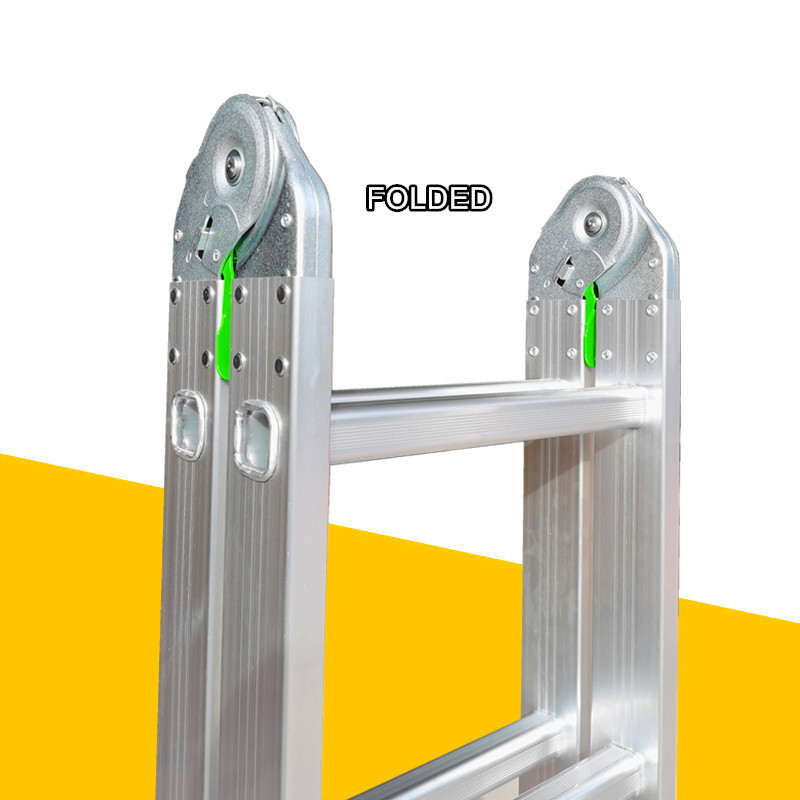 Lightweight Easy Portable Aluminum Folding Step Ladder With Small Connect Hinge