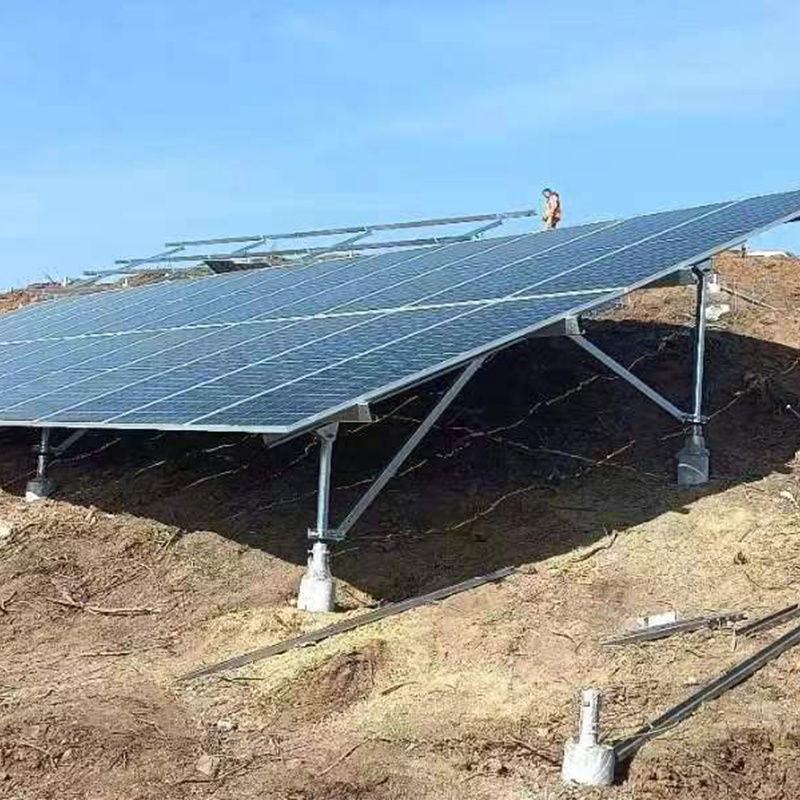 High Quality Galvanized Steel Solar Panel Stand Ground Mounting System for Installation of Framed PV Modules