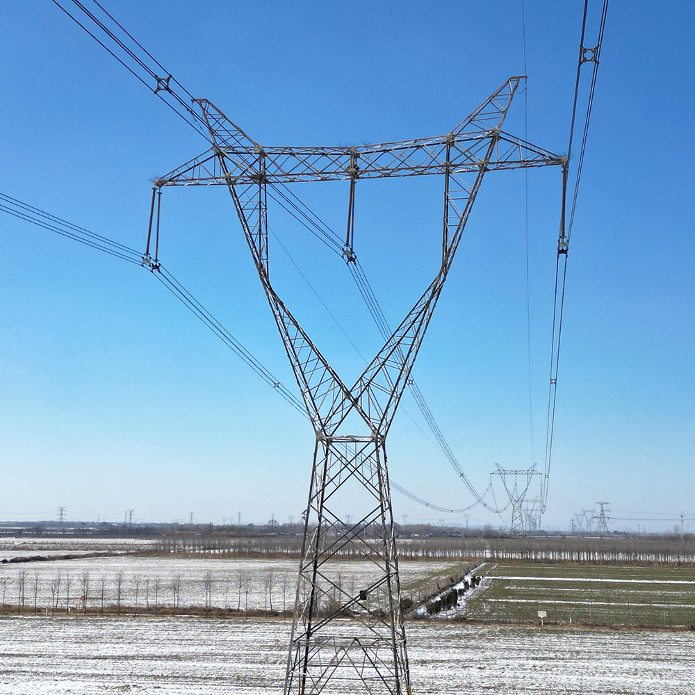 High Quality Power Transmission Line Tower Pole 10M-100M Height Electrical Steel Tower