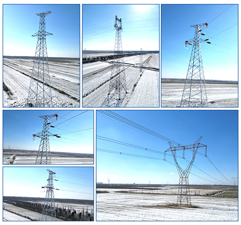 High Quality Power Transmission Line Tower Pole 10M-100M Height Electrical Steel Tower