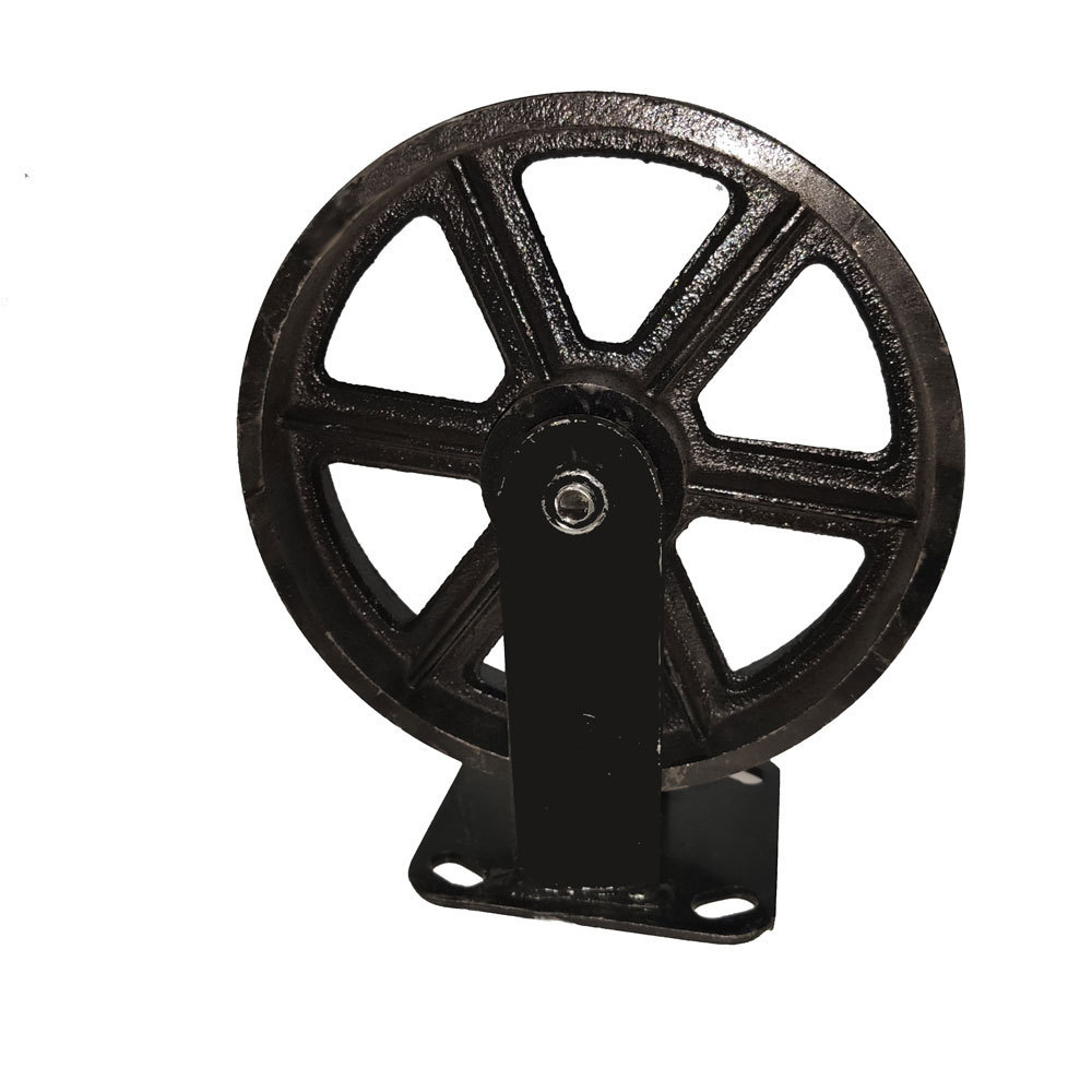 Heavy Duty  Black Cast Iron Caster Wheels 4 inch  5 inch 6 inch 8 inch  Steel Vintage Wheel Casters High Temperature  Casters