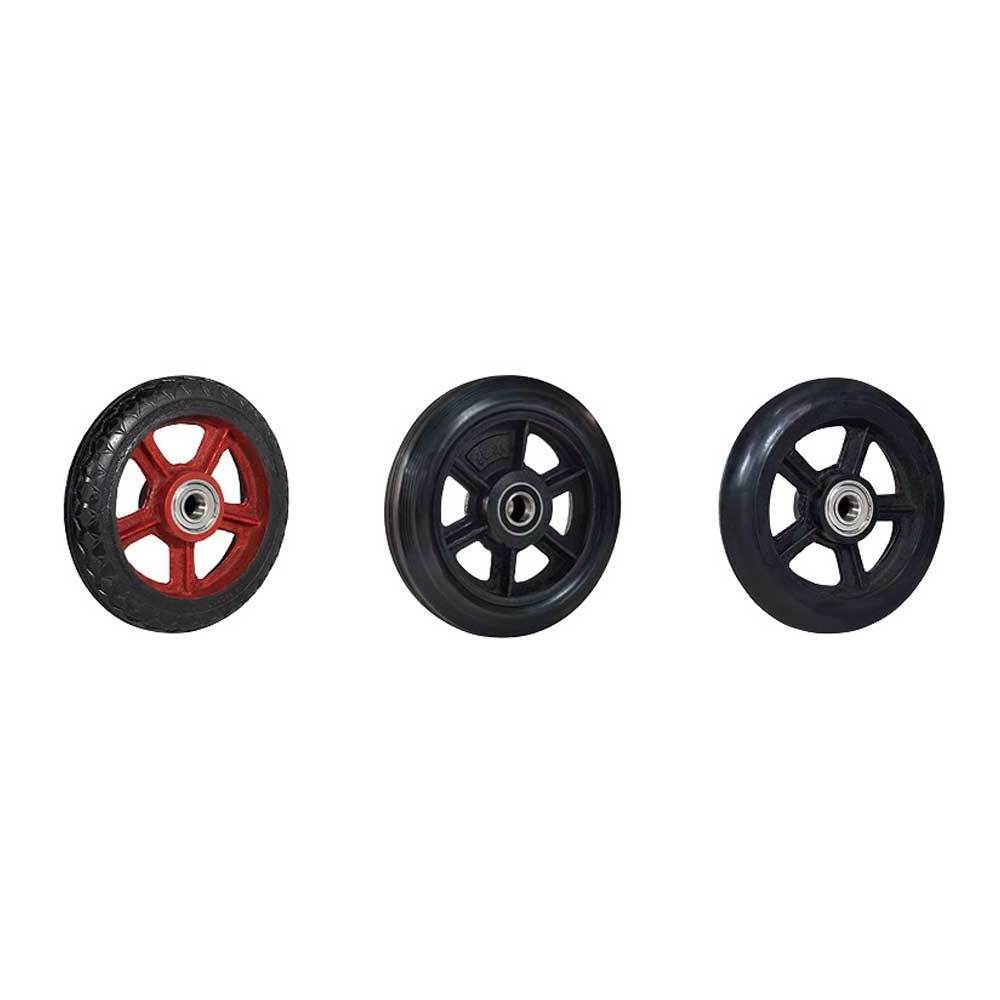 Rubber trolly wheel heavy duty caster wheels 5inch 6inch 8inch 10inch 12inch 14inch rubber wheel for trolly