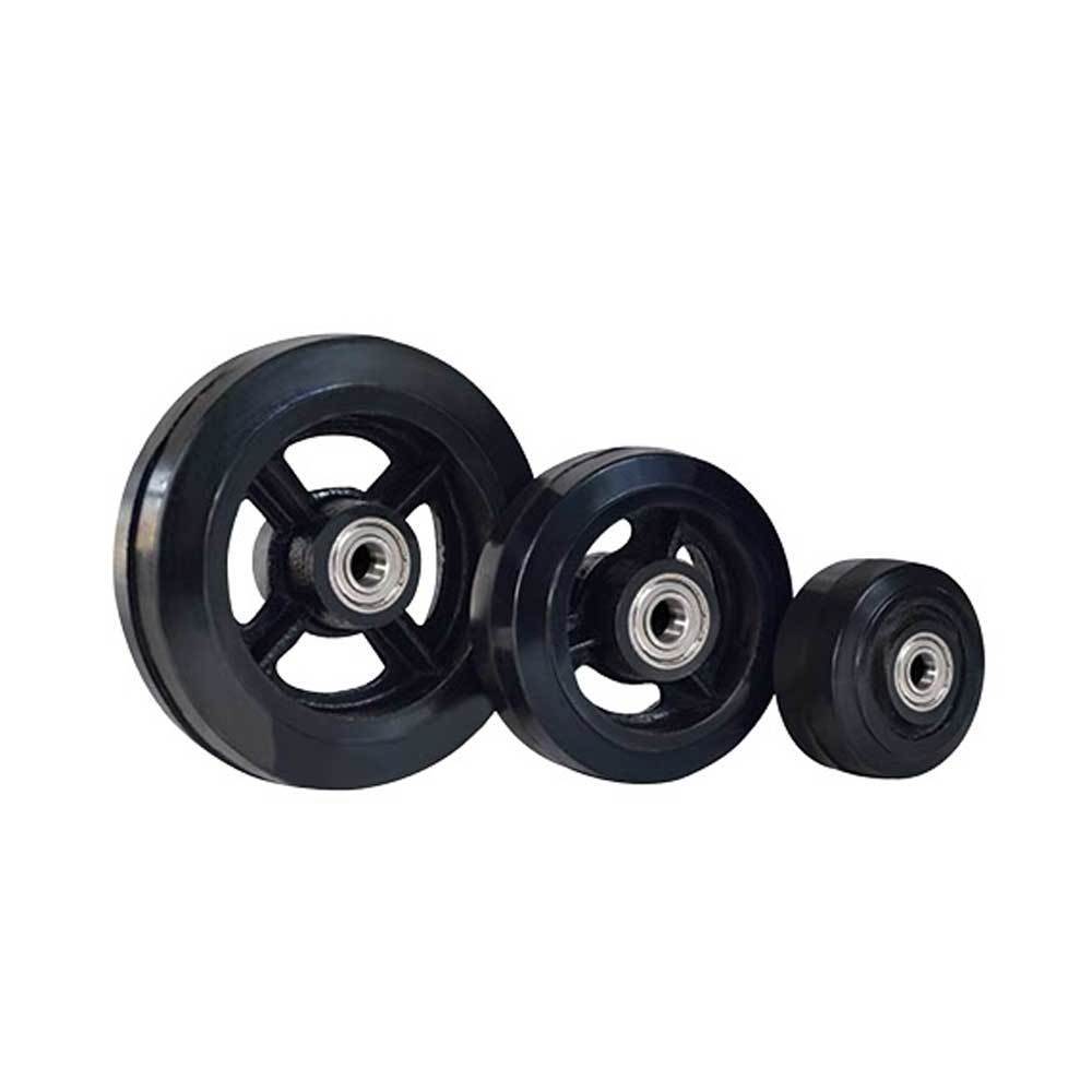 Rubber trolly wheel heavy duty caster wheels 5inch 6inch 8inch 10inch 12inch 14inch rubber wheel for trolly