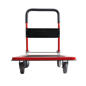 Heavy duty steel cart trolley 50*70cm 60*90cm Steel platform trolley 500kg 300kg