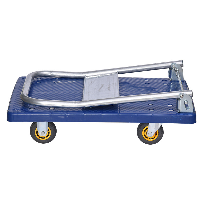 Heavy Duty Warehouse Tool Trolley Folding Platform Restaurant Serving Trolley Food Service Cart With Wheels