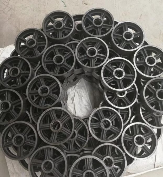 Heavy Duty  Black Cast Iron Caster Wheels 4 inch  5 inch 6 inch 8 inch  Steel Vintage Wheel Casters High Temperature  Casters