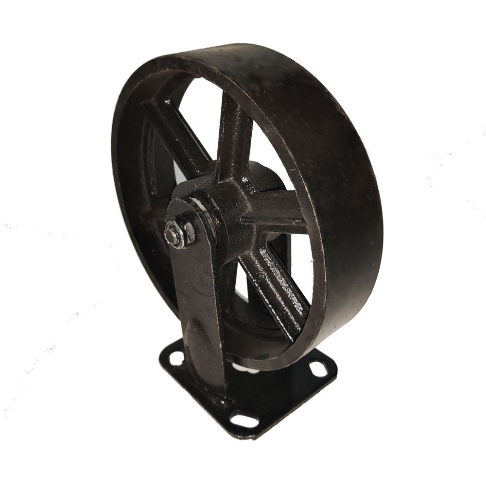 Heavy Duty  Black Cast Iron Caster Wheels 4 inch  5 inch 6 inch 8 inch  Steel Vintage Wheel Casters High Temperature  Casters