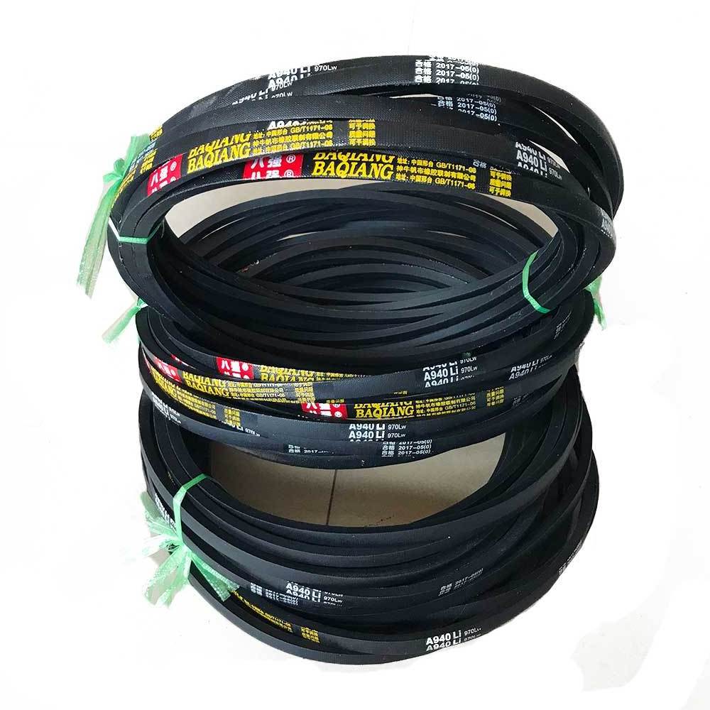 Wholesale Industrial Black  Ribbed  Wrapped Flat Rubber v belt  Material Three V belt C160