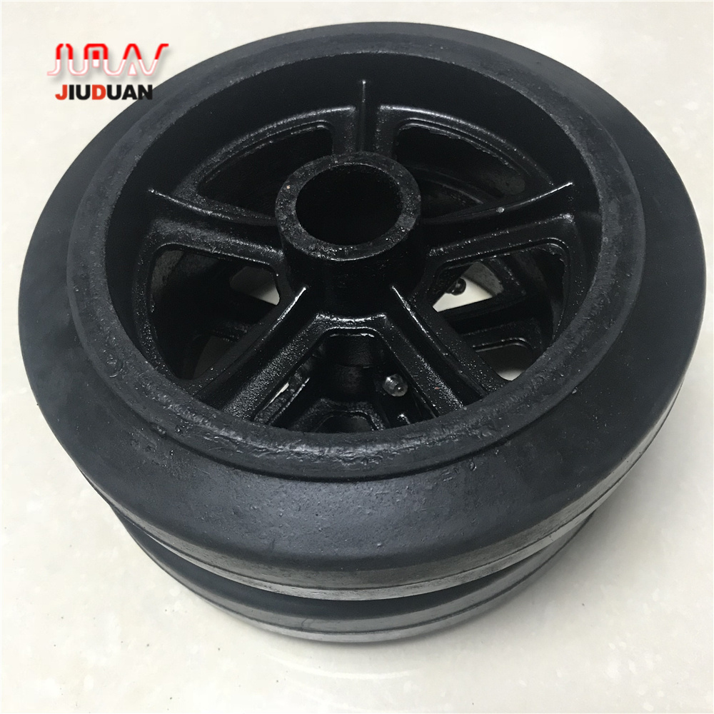 Low Noise Rubber Castor Wheel  4 inch 5 inch 6 inch 8 inch Heavy Duty Industrial TPR Rubber Swivel Rigid Trolley Caster Wheels