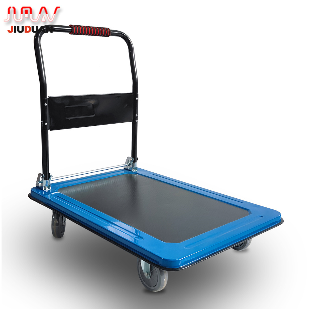 Heavy duty steel cart trolley 50*70cm 60*90cm Steel platform trolley 500kg 300kg