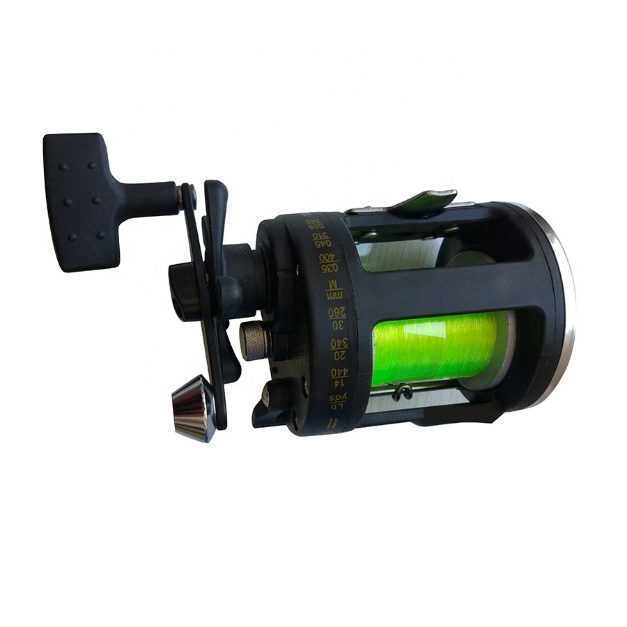 Trolling Reel Boat Fishing Reel Aluminum Spool with Large Capacity