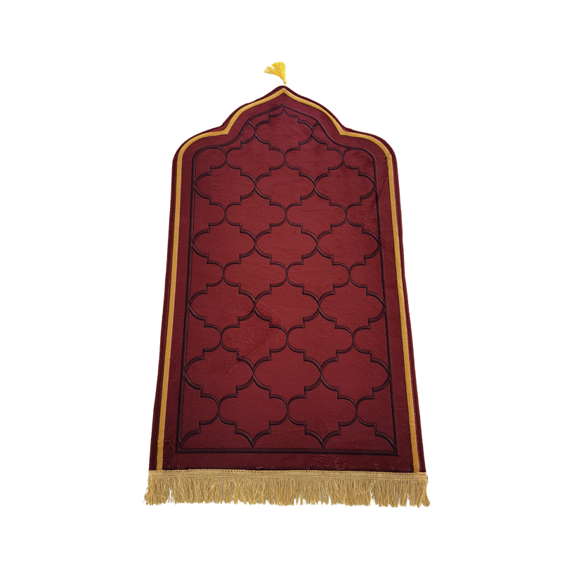 Decorative use mosque carpet in customized muslim prayer mat