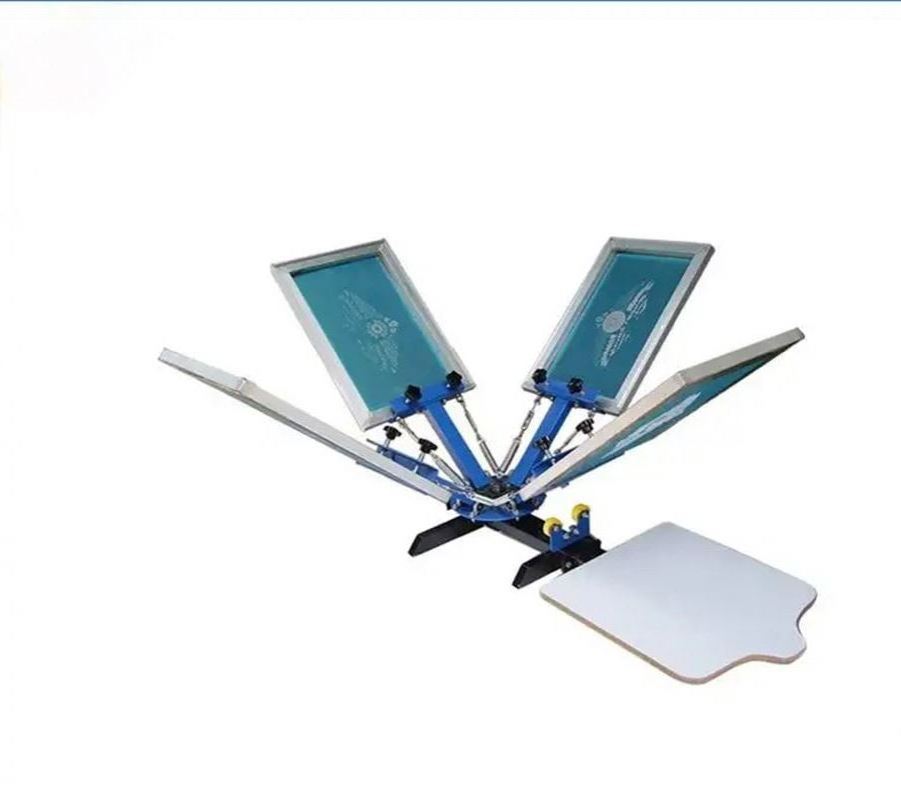 4-Color 2-Station Exposure Fabric Carousel Tray Clothing DIY Printing Equipment Offset Printing Machine Screen Printing Machine