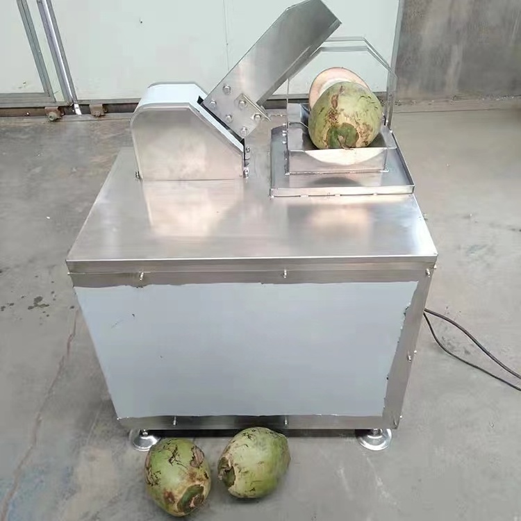 Fresh Coconut Water Extracting Machine Automatic Green Coconut Half Cutting Opening Machine Coconut Cutting