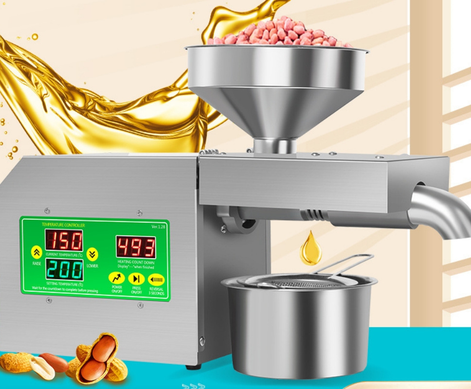 Small Portable Hot Sale Moringa Seed Oil Extraction Castor Seed Oil Extract Coconut Oil Press Machine for Home Use