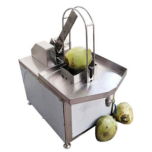 Fresh Coconut Water Extracting Machine Automatic Green Coconut Half Cutting Opening Machine Coconut Cutting