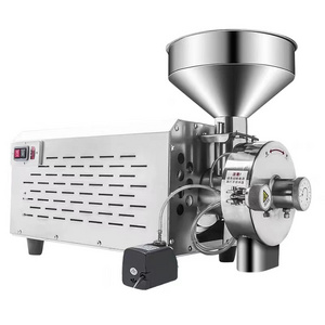 Mini Coffee Wheat Maize Spice Rice Pepper Chili Soy Cereal Flour Milling Grinding Equipment Machine Stainless Steel 2500w