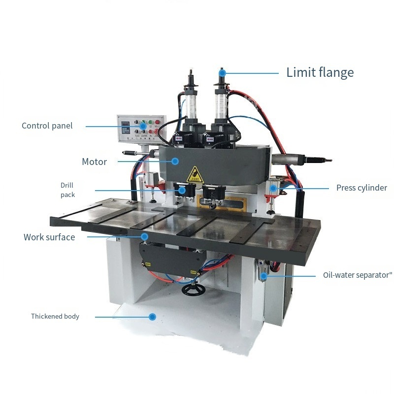 Hinge lock Hole lock Numerical Control Woodworking Solid Wood Door Installation Wooden Door Slot Positioner Hinge Hole Machine N