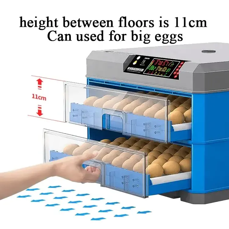 500 Capacity Egg Incubator Fully Automatic Egg Incubators Automatic Hatching Machine Chick Roller Mini Incubator